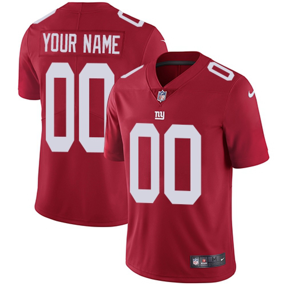 Men's New York Giants Customized Red Alternate Vapor Untouchable NFL Stitched Limited Jersey Men's New York Giants Customized Red Alternate Vapor Untouchable NFL Stitched Limited Jersey