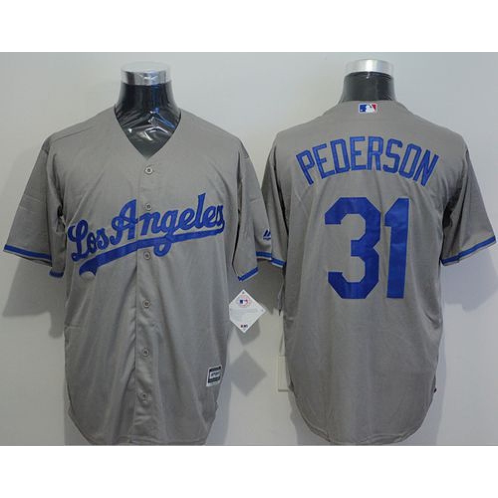 Dodgers #31 Joc Pederson Grey New Cool Base Stitched MLB Jersey Dodgers #31 Joc Pederson Grey New Cool Base Stitched MLB Jersey