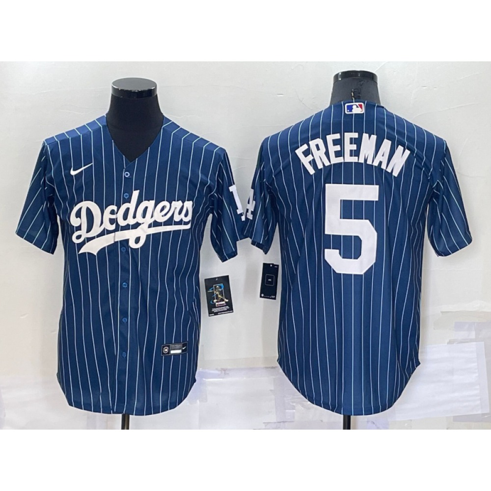 Men's Los Angeles Dodgers #5 Freddie Freeman Navy Cool Base Stitched Jersey Men's Los Angeles Dodgers #5 Freddie Freeman Navy Cool Base Stitched Jersey