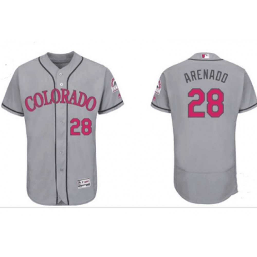 Men's Colorado Rockies #28 Nolan Arenado "Nado" Majestic BlMen's Colorado Rockies #28 Nolan Arenado Gray Flexbase Stitched MLB Jersey Men's Colorado Rockies #28 Nolan Arenado "Nado" Majestic BlMen's Colorado Rockies #28 Nolan Arenado Gray Flexbase Stitched MLB Jersey