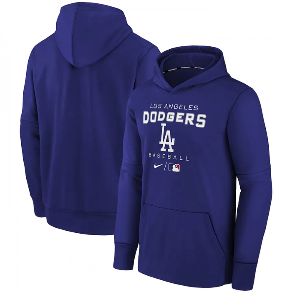 Men's Los Angeles Dodgers Royal 2022 Therma Performance Pullover Hoodie Men's Los Angeles Dodgers Royal 2022 Therma Performance Pullover Hoodie