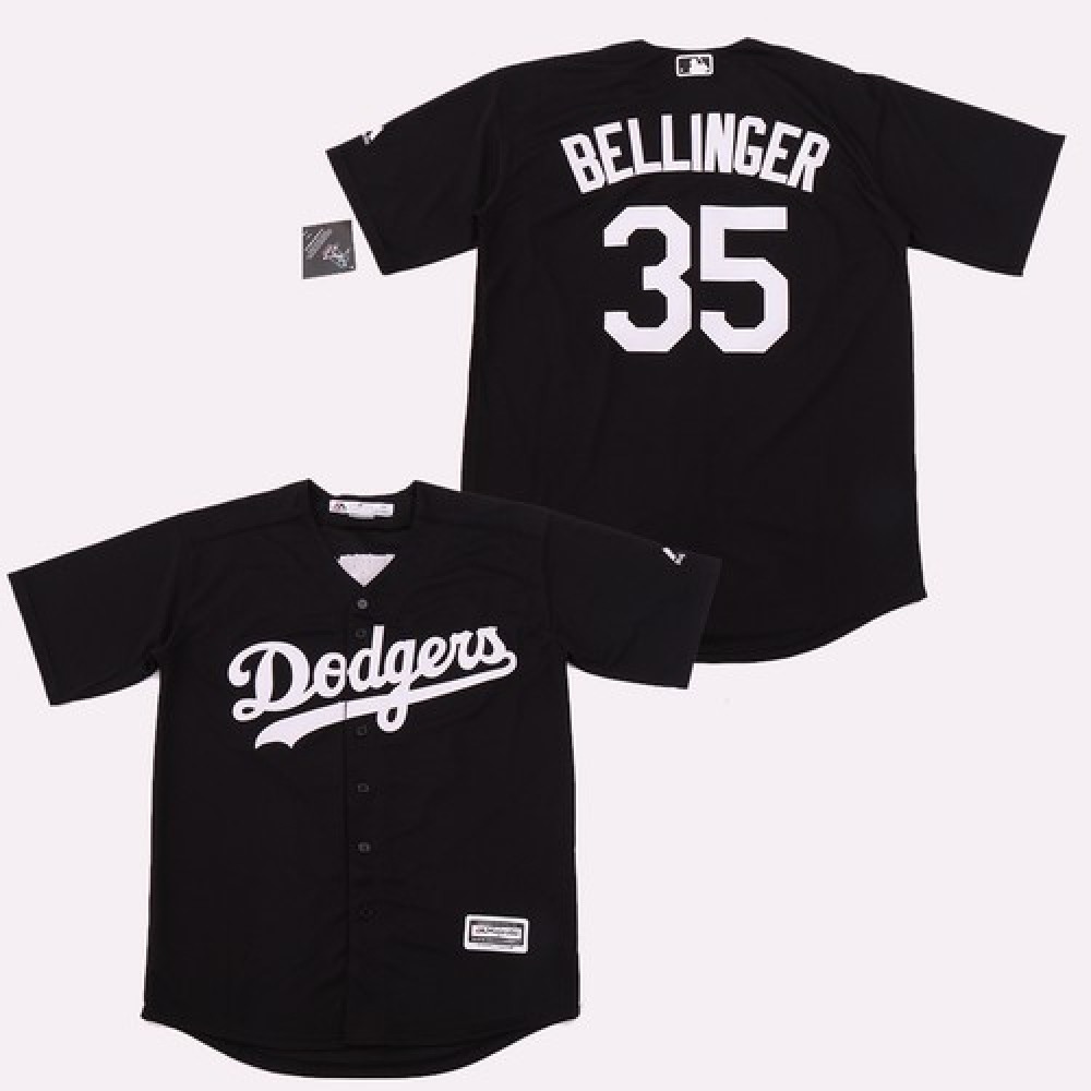 Men's Los Angeles Dodgers #35 Cody Bellinger Black Cool Base Stitched Jersey Men's Los Angeles Dodgers #35 Cody Bellinger Black Cool Base Stitched Jersey