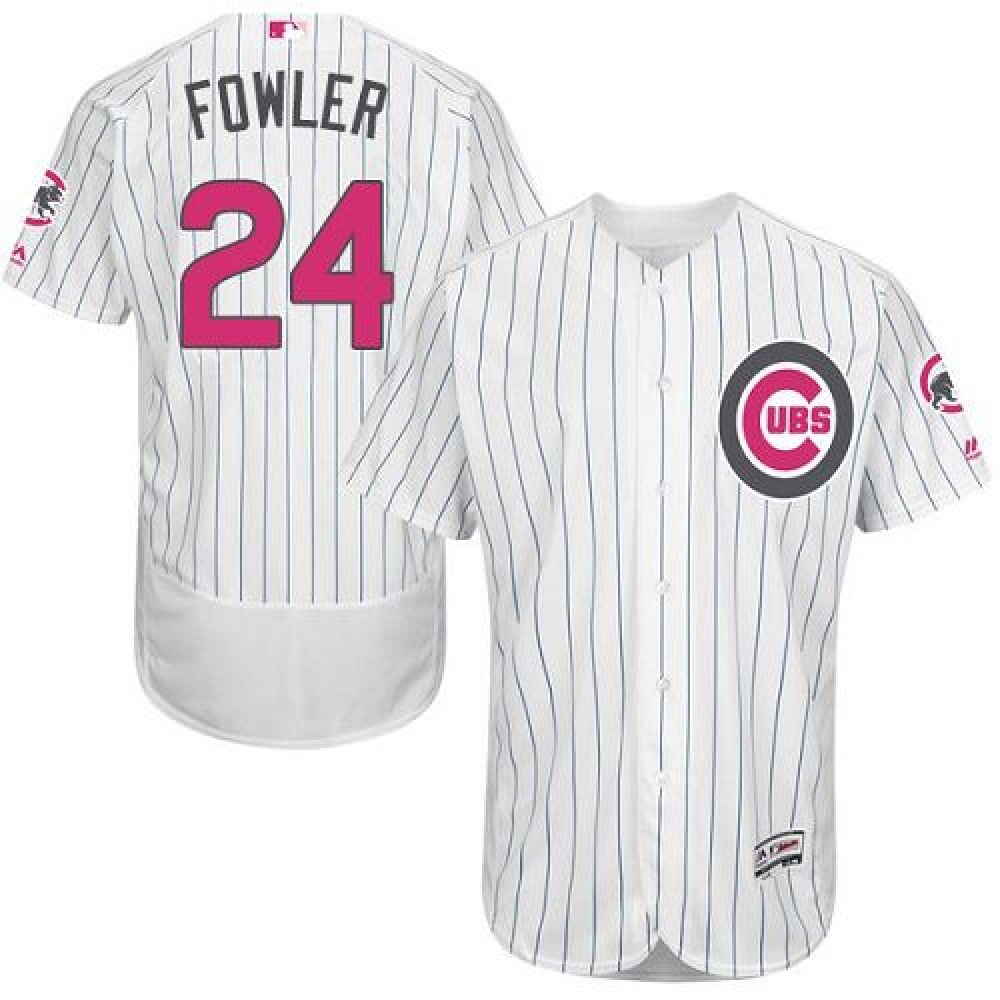 Cubs #24 Dexter Fowler White(Blue Strip) Flexbase Authentic Collection 2016 Mother's Day Stitched MLB Jersey Cubs #24 Dexter Fowler White(Blue Strip) Flexbase Authentic Collection 2016 Mother's Day Stitched MLB Jersey