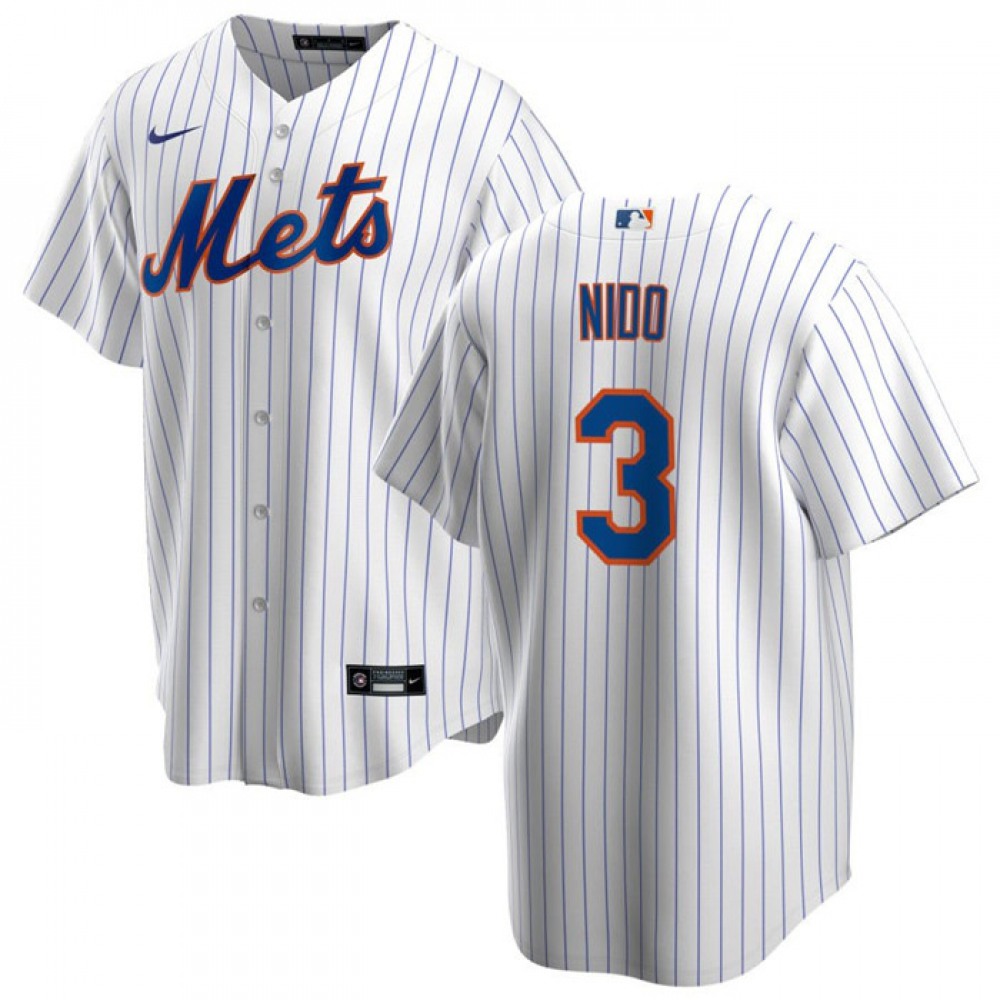 Men's New York Mets #3 Tomas Nino White Cool Base Stitched Jersey Men's New York Mets #3 Tomas Nino White Cool Base Stitched Jersey
