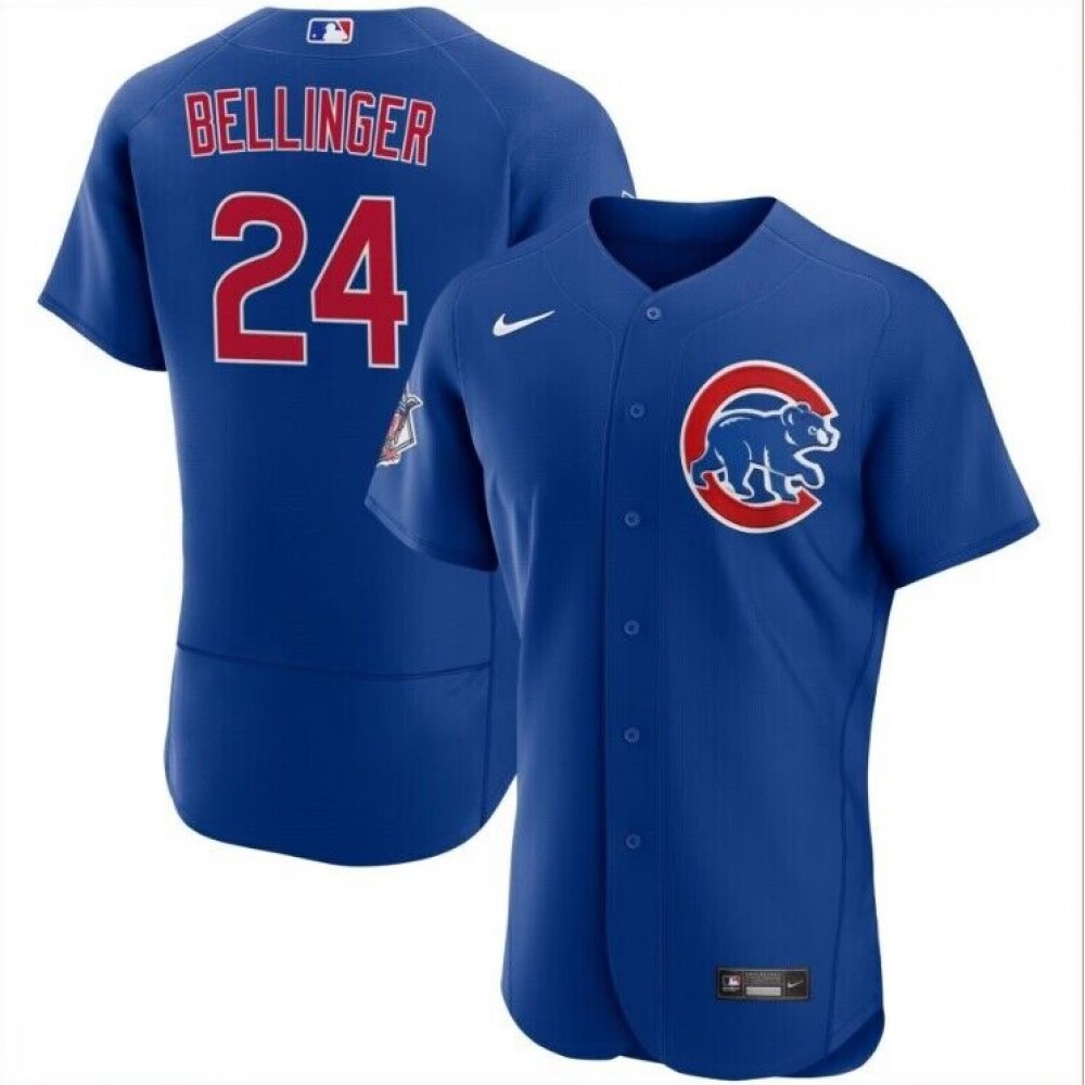 Men's Chicago Cubs #24 Cody Bellinger Royal Flex Base Stitched Baseball Jersey Men's Chicago Cubs #24 Cody Bellinger Royal Flex Base Stitched Baseball Jersey