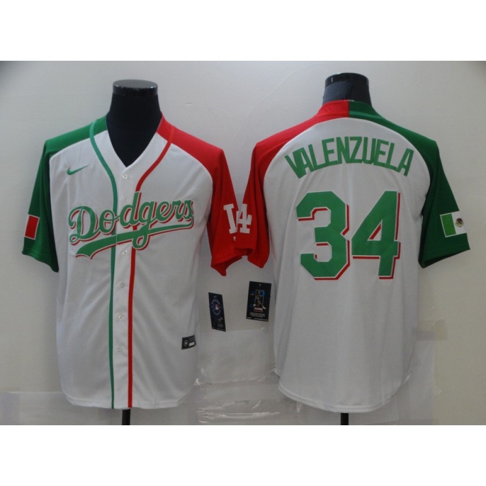 Men's Los Angeles Dodgers #34 Toro Valenzuela Mexican Heritage Culture Night MLB Jersey Men's Los Angeles Dodgers #34 Toro Valenzuela Mexican Heritage Culture Night MLB Jersey