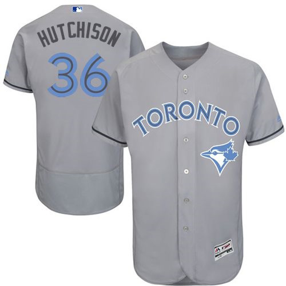 Blue Jays #36 Drew Hutchison Grey Flexbase Authentic Collection 2016 Father's Day Stitched MLB Jersey Blue Jays #36 Drew Hutchison Grey Flexbase Authentic Collection 2016 Father's Day Stitched MLB Jersey