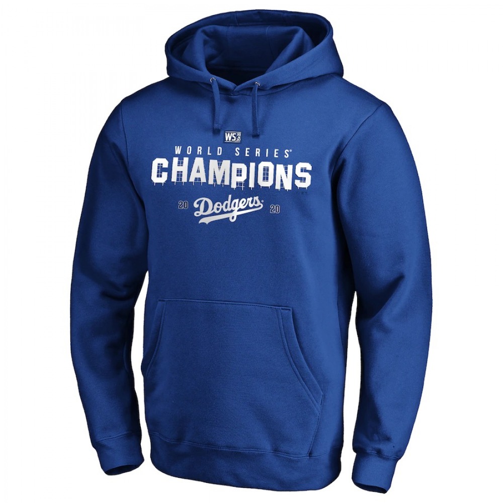 Men's Los Angeles Dodgers Blue 2020 World Series Champions Pullover Hoodie Men's Los Angeles Dodgers Blue 2020 World Series Champions Pullover Hoodie