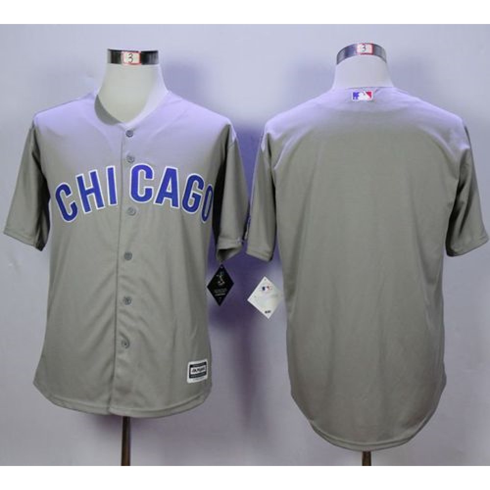 Cubs Blank Grey New Cool Base Road Stitched MLB Jersey Cubs Blank Grey New Cool Base Road Stitched MLB Jersey