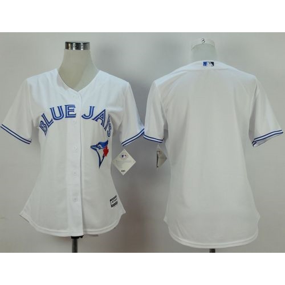 Blue Jays Blank White Women's Fashion Stitched MLB Jersey Blue Jays Blank White Women's Fashion Stitched MLB Jersey