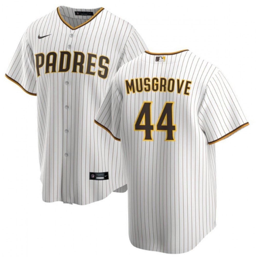 Youth San Diego Padres #44 Joe Musgrove White Stitched Baseball Jersey