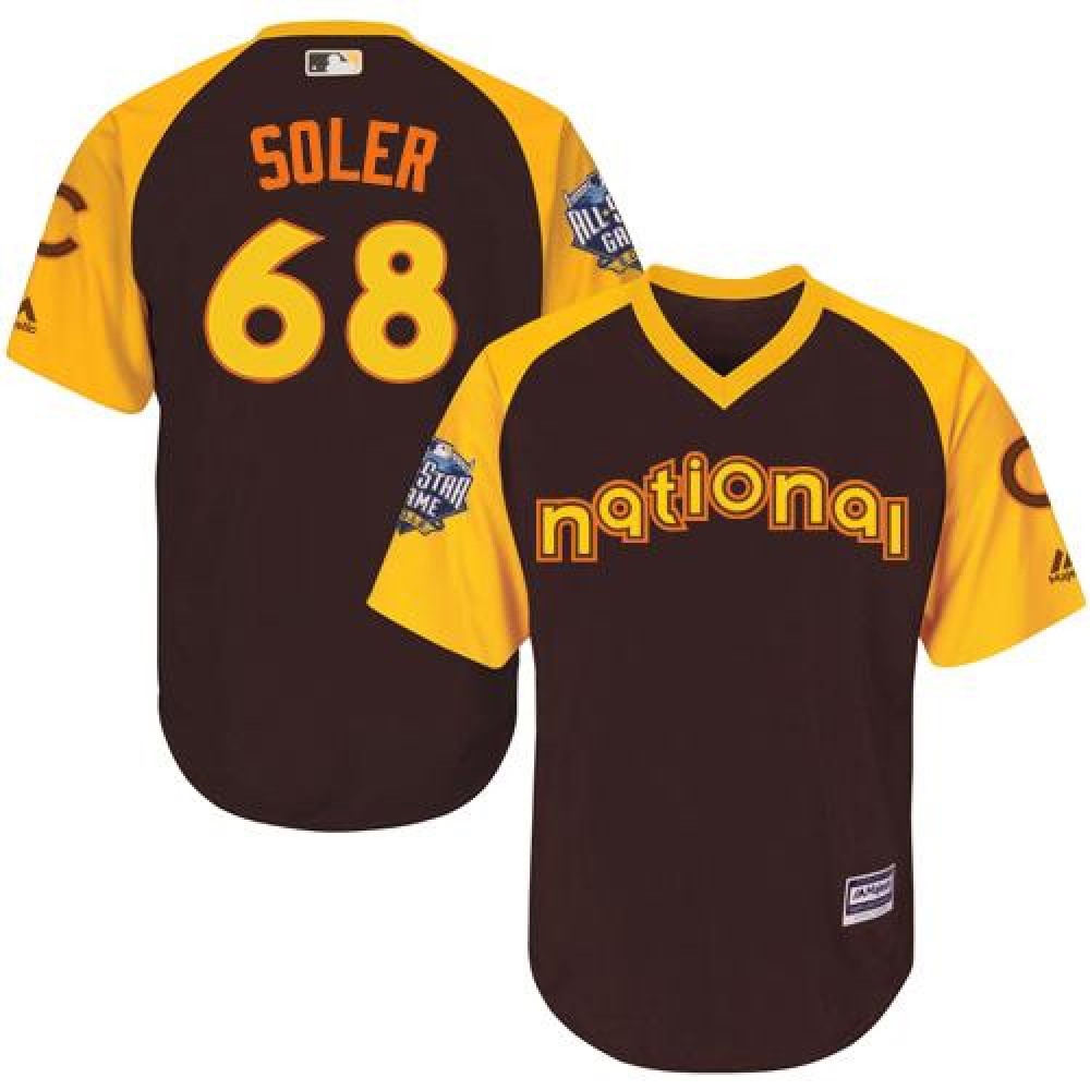 Cubs #68 Jorge Soler Brown 2016 All-Star National League Stitched Youth MLB Jersey Cubs #68 Jorge Soler Brown 2016 All-Star National League Stitched Youth MLB Jersey