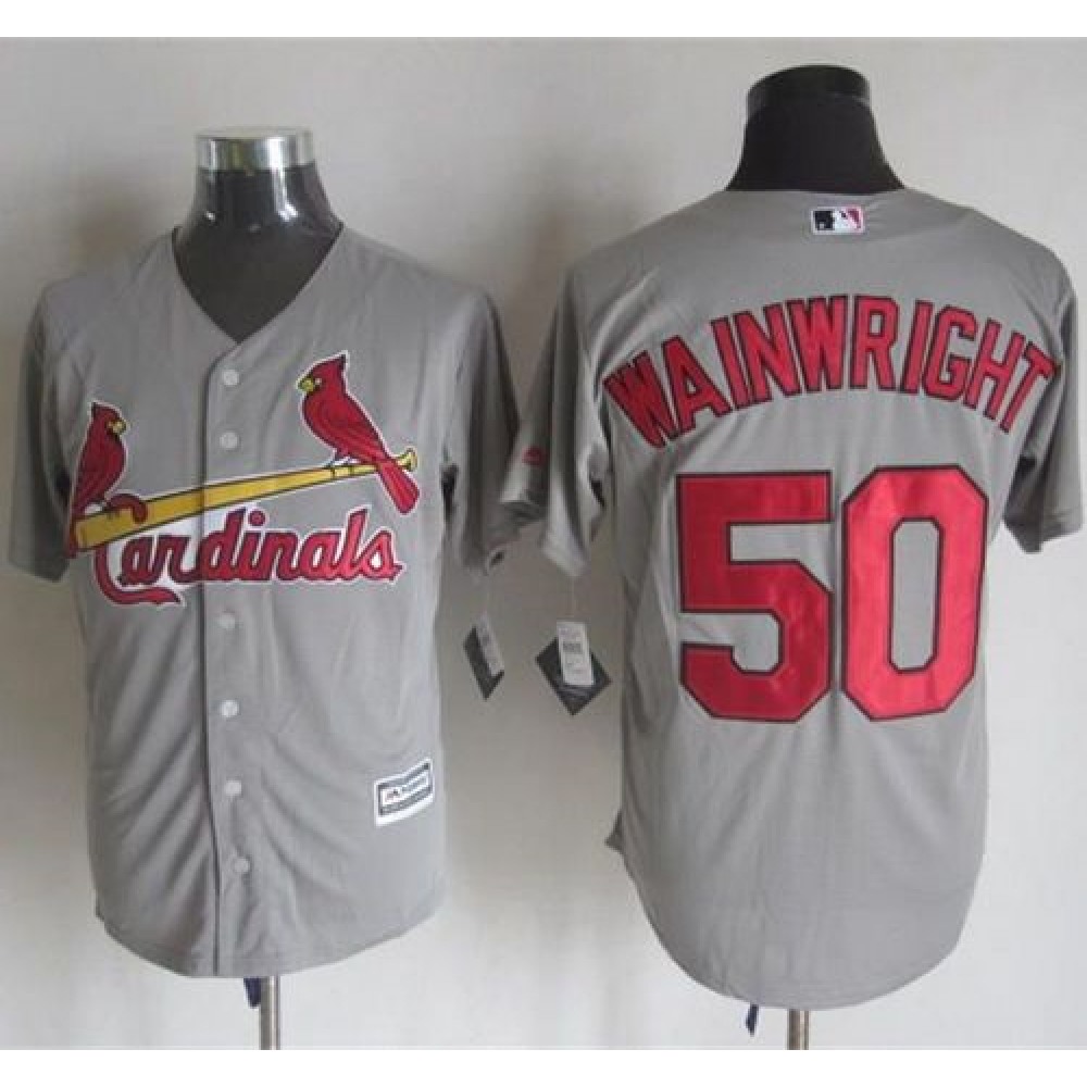 Cardinals #50 Adam Wainwright Grey New Cool Base Stitched MLB Jersey Cardinals #50 Adam Wainwright Grey New Cool Base Stitched MLB Jersey