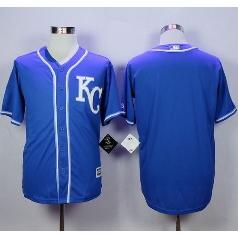 Royals Blank Blue Alternate 2 New Cool Base Stitched MLB Jersey