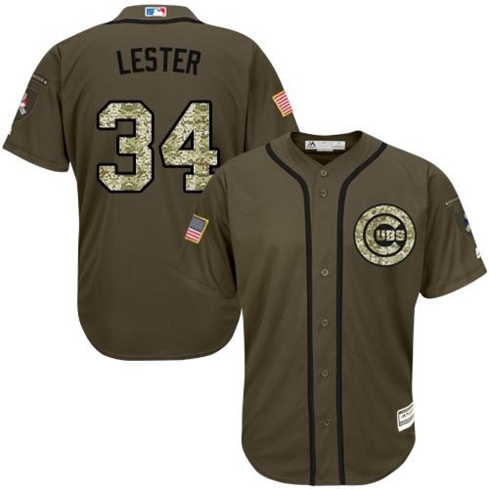 Cubs #34 Jon Lester Green Salute to Service Stitched Youth MLB Jersey Cubs #34 Jon Lester Green Salute to Service Stitched Youth MLB Jersey