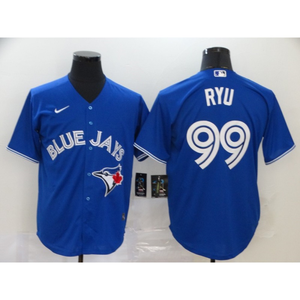 Men's Toronto Blue Jays #99 Hyun-jin Ryu Majestic Blue Cool Base Stitched MLB Jersey Men's Toronto Blue Jays #99 Hyun-jin Ryu Majestic Blue Cool Base Stitched MLB Jersey