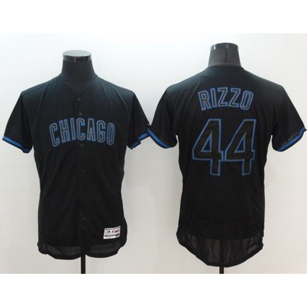 Cubs #44 Anthony Rizzo Black Fashion Flexbase Authentic Collection Stitched MLB Jersey Cubs #44 Anthony Rizzo Black Fashion Flexbase Authentic Collection Stitched MLB Jersey