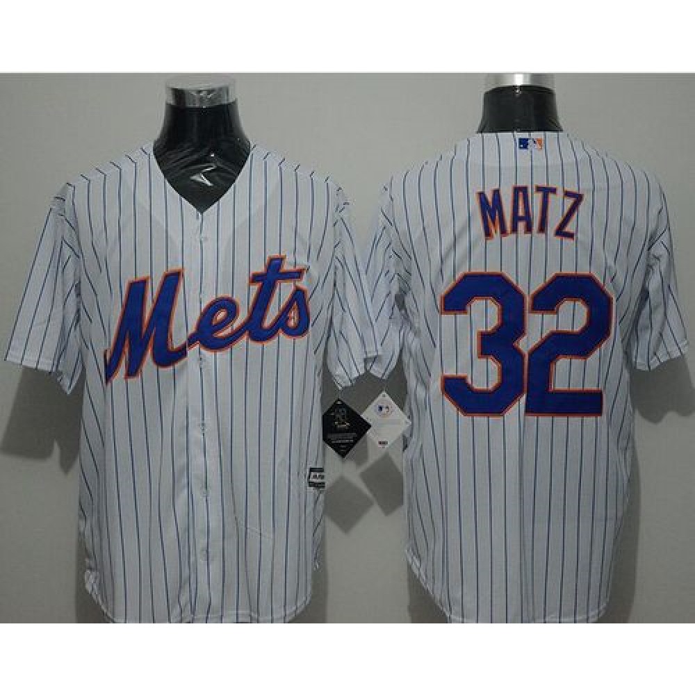 Mets #32 Steven Matz White(Blue Strip) New Cool Base Stitched MLB Jersey Mets #32 Steven Matz White(Blue Strip) New Cool Base Stitched MLB Jersey