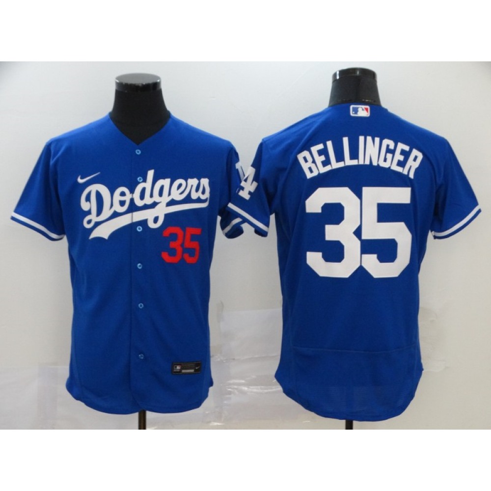 Men's Los Angeles Dodgers #35 Cody Bellinger Blue Flex Base Stitched MLB Jersey