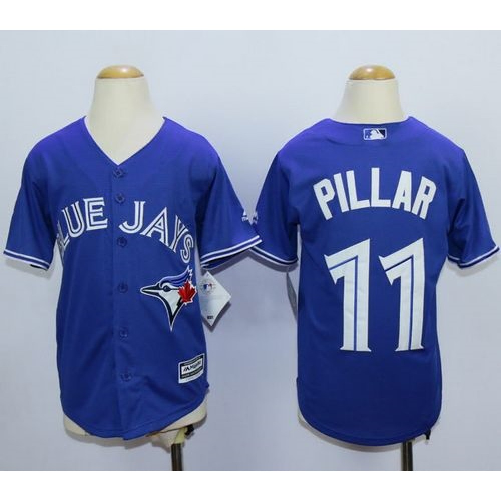 Blue Jays #11 Kevin Pillar Blue Cool Base Stitched Youth MLB Jersey Blue Jays #11 Kevin Pillar Blue Cool Base Stitched Youth MLB Jersey