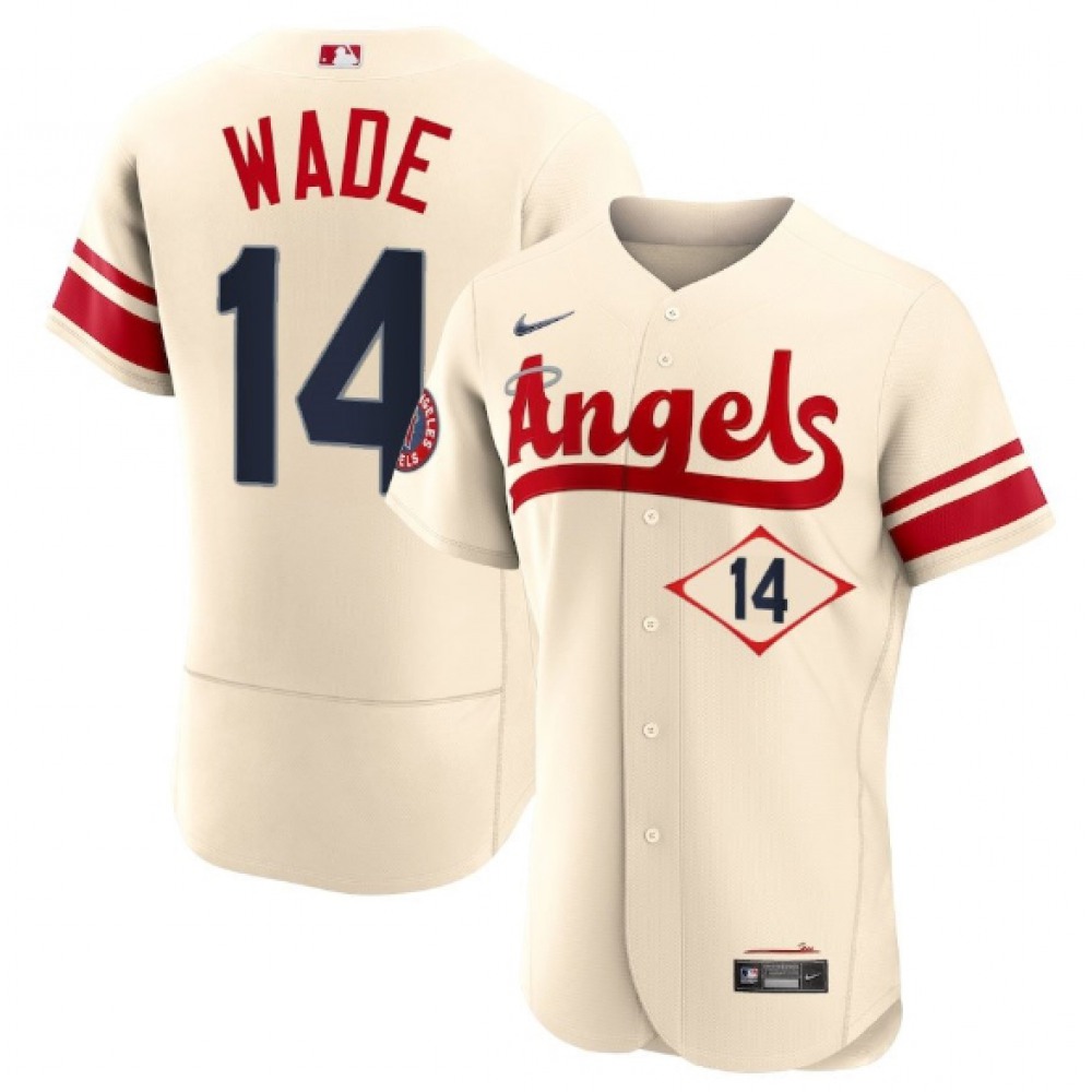 Men's Los Angeles Angels #14 Tyler Wade 2022 Cream City Connect Flex Base Stitched Jersey Men's Los Angeles Angels #14 Tyler Wade 2022 Cream City Connect Flex Base Stitched Jersey