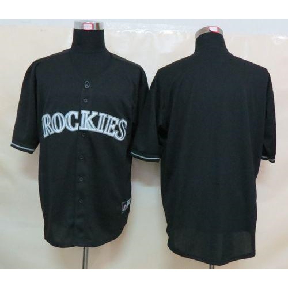 Rockies Blank Black Fashion Stitched MLB Jersey Rockies Blank Black Fashion Stitched MLB Jersey