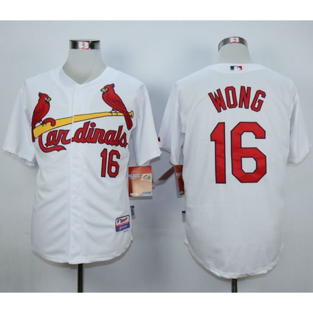 Cardinals #16 Kolten Wong White 1982 Turn Back The Clock Stitched MLB Jersey Cardinals #16 Kolten Wong White 1982 Turn Back The Clock Stitched MLB Jersey