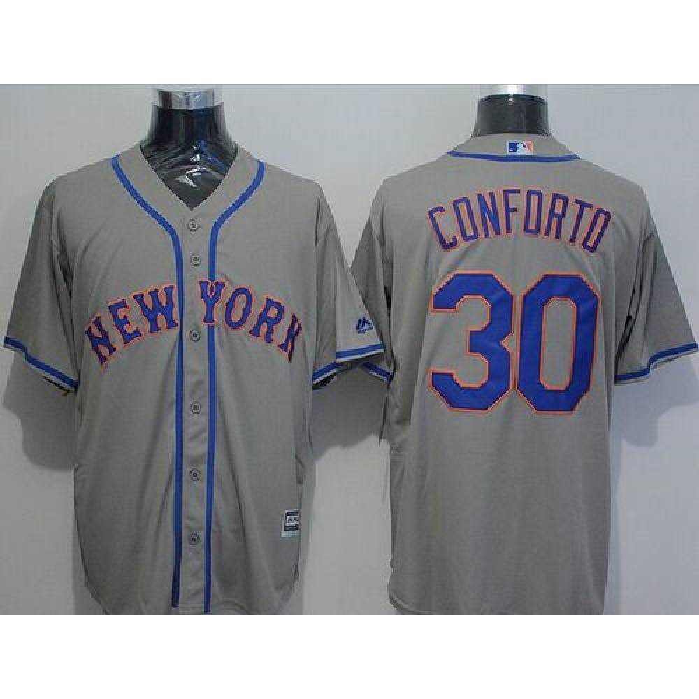 Mets #30 Michael Conforto Grey New Cool Base Stitched MLB Jersey Mets #30 Michael Conforto Grey New Cool Base Stitched MLB Jersey