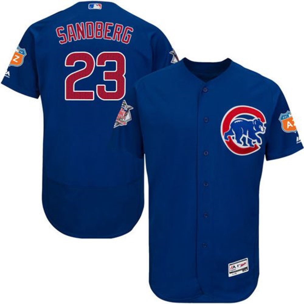 Cubs #23 Ryne Sandberg Blue Flexbase Authentic Collection Stitched MLB Jersey Cubs #23 Ryne Sandberg Blue Flexbase Authentic Collection Stitched MLB Jersey