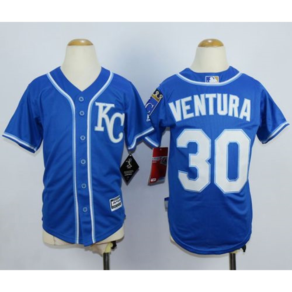 Royals #30 Yordano Ventura Blue Cool Base Stitched Youth MLB Jersey Royals #30 Yordano Ventura Blue Cool Base Stitched Youth MLB Jersey
