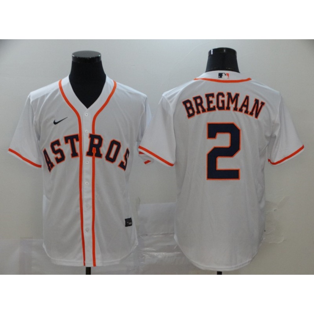 Men's Houston Astros #2 Alex Bregman White Cool Base Stitched MLB Jersey Men's Houston Astros #2 Alex Bregman White Cool Base Stitched MLB Jersey