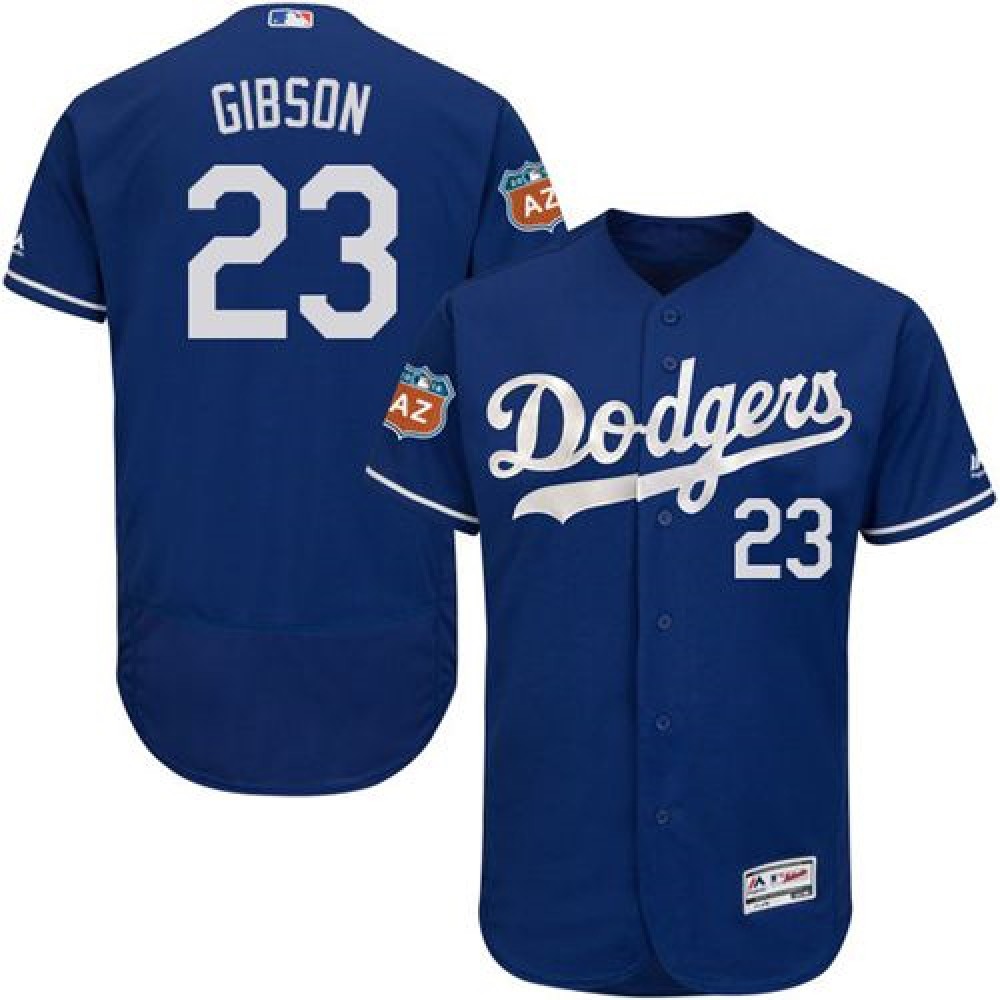 Dodgers #23 Kirk Gibson Blue Flexbase Authentic Collection Stitched MLB Jersey Dodgers #23 Kirk Gibson Blue Flexbase Authentic Collection Stitched MLB Jersey
