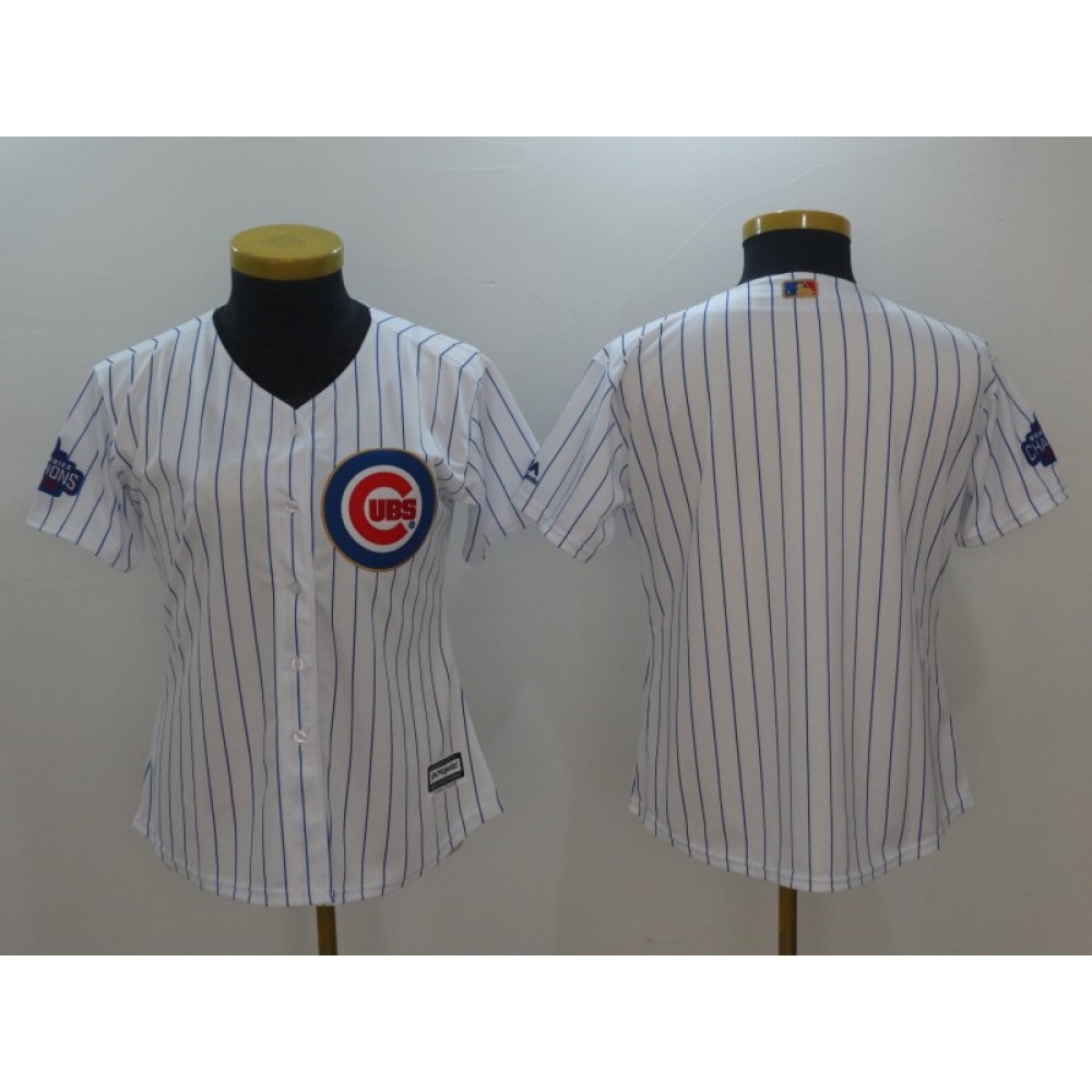 Women's Chicago Cubs Blank White Cool Base Stitched Baseball Jersey Women's Chicago Cubs Blank White Cool Base Stitched Baseball Jersey