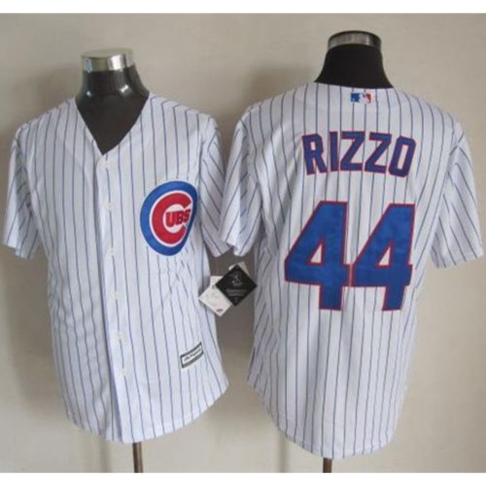 Cubs #44 Anthony Rizzo White Strip New Cool Base Stitched MLB Jersey Cubs #44 Anthony Rizzo White Strip New Cool Base Stitched MLB Jersey