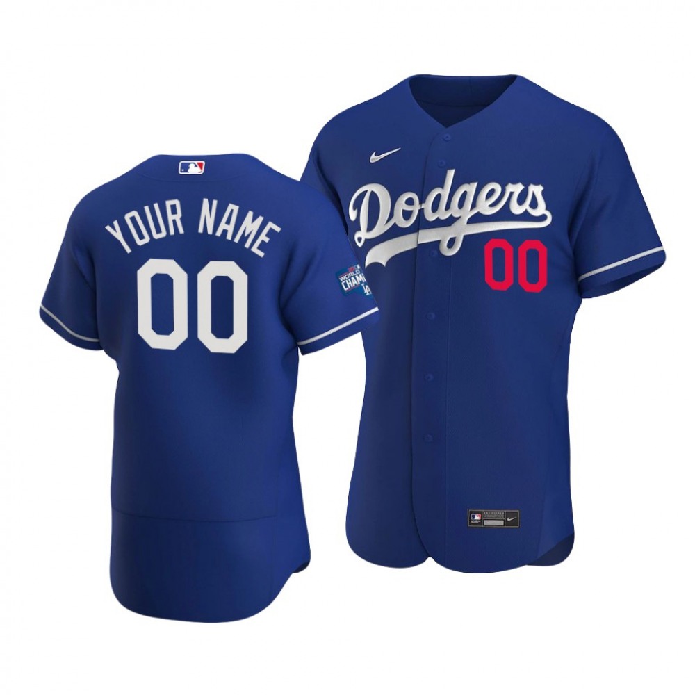 Men's Los Angeles Dodgers ACTIVE Player Royal 2020 World Series Champions Home Patch Flex Base Stitched Jersey Men's Los Angeles Dodgers ACTIVE Player Royal 2020 World Series Champions Home Patch Flex Base Stitched Jersey