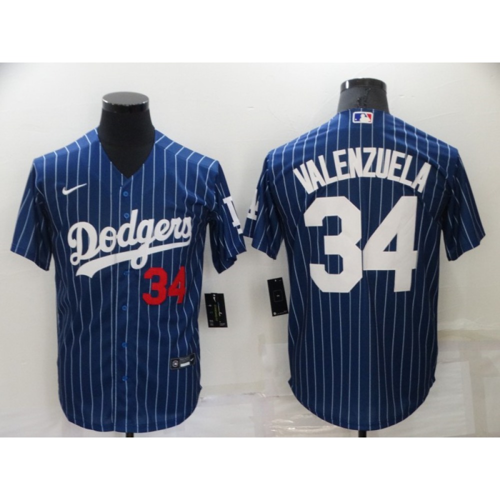 Men's Los Angeles Dodgers #34 Toro Valenzuela Navy Cool Base Stitched Jersey Men's Los Angeles Dodgers #34 Toro Valenzuela Navy Cool Base Stitched Jersey