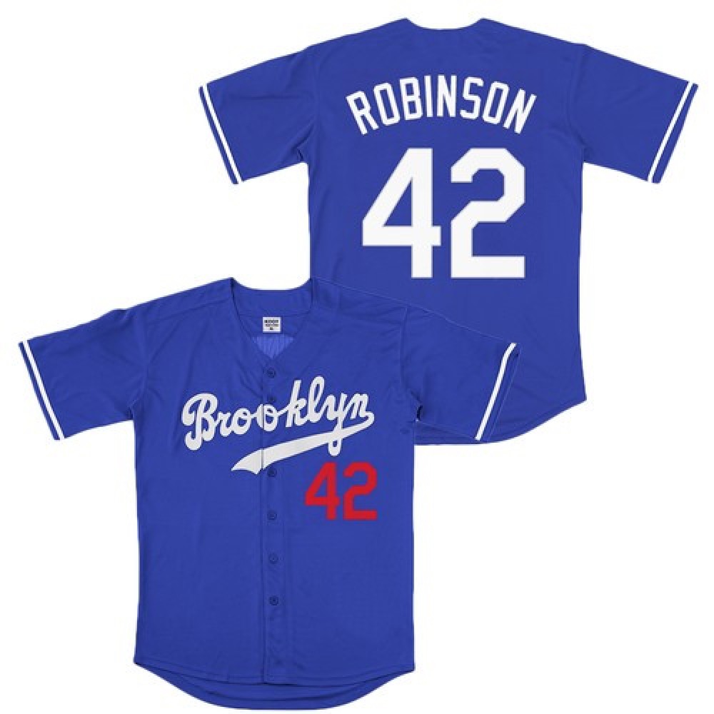 Men's Los Angeles Dodgers #42 Jackie Robinson Blue Cool Base Stitched Jersey Men's Los Angeles Dodgers #42 Jackie Robinson Blue Cool Base Stitched Jersey