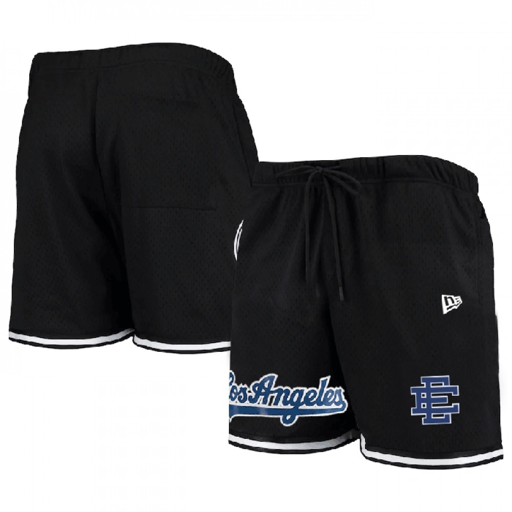 Men's Los Angeles Dodgers Black Mesh Shorts Men's Los Angeles Dodgers Black Mesh Shorts