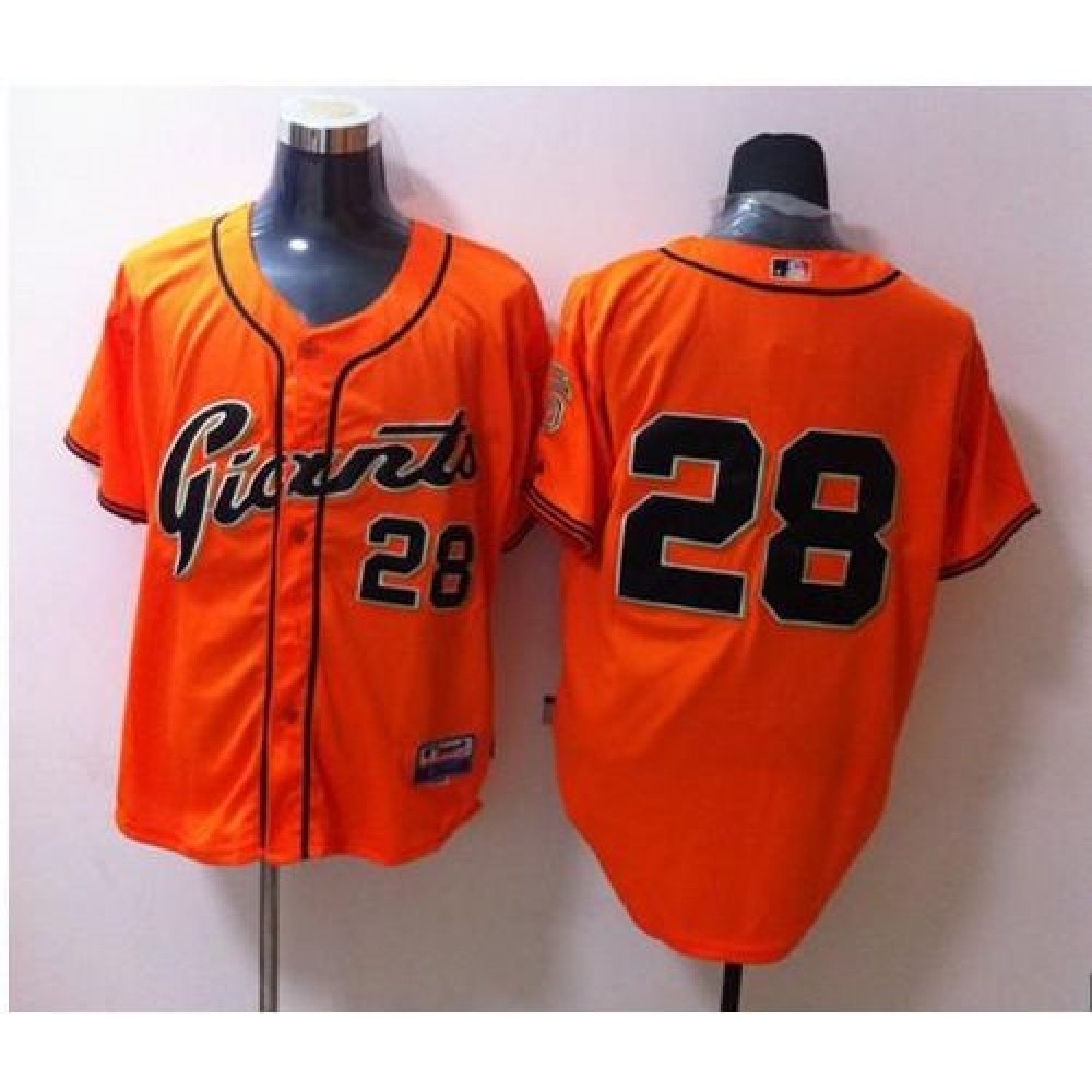 Giants #28 Buster Posey Orange Stitched MLB Jersey Giants #28 Buster Posey Orange Stitched MLB Jersey