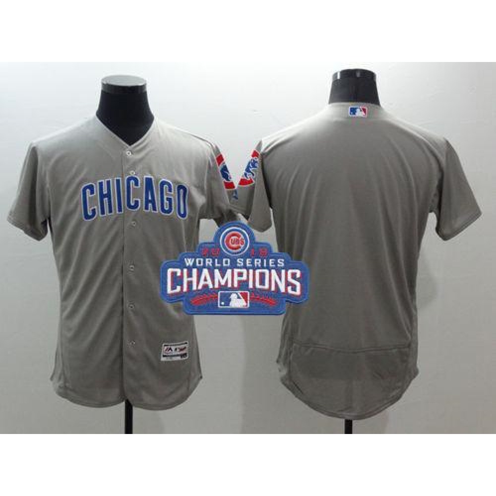 Cubs Blank Grey Flexbase Authentic Collection Road 2016 World Series Champions Stitched MLB Jersey Cubs Blank Grey Flexbase Authentic Collection Road 2016 World Series Champions Stitched MLB Jersey