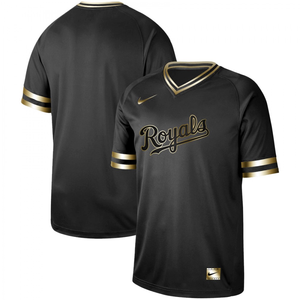 Men's Kansas City Royals Blank Black Gold Stitched MLB Jersey Men's Kansas City Royals Blank Black Gold Stitched MLB Jersey