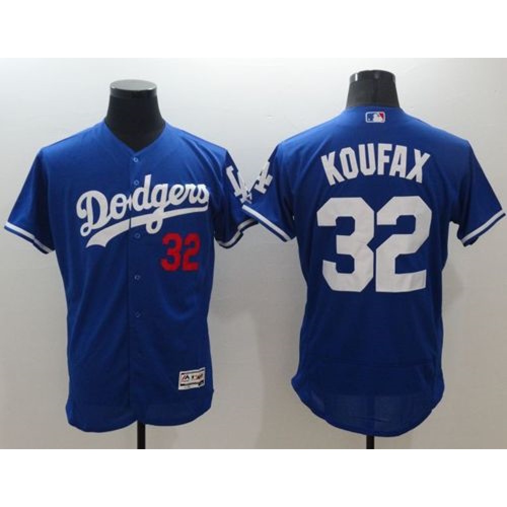 Dodgers #32 Sandy Koufax Blue Flexbase Authentic Collection Stitched MLB Jersey Dodgers #32 Sandy Koufax Blue Flexbase Authentic Collection Stitched MLB Jersey
