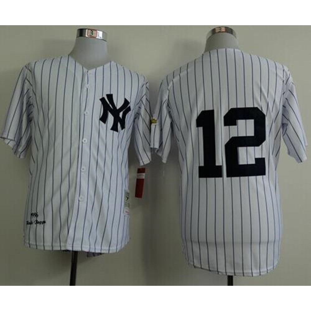 Mitchell And Ness 1996 Yankees #12 Wade Boggs White Throwback Stitched MLB Jersey Mitchell And Ness 1996 Yankees #12 Wade Boggs White Throwback Stitched MLB Jersey