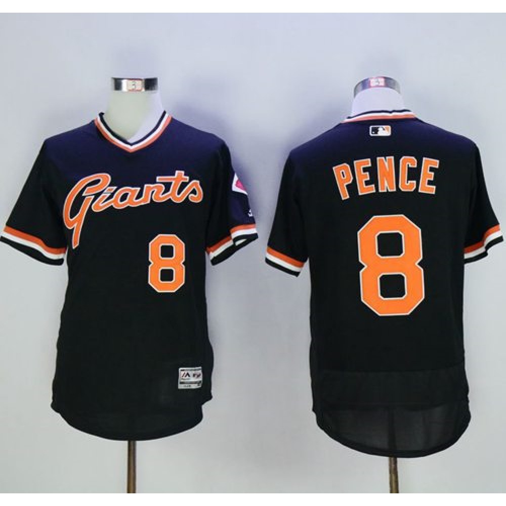 Giants #8 Hunter Pence Black Flexbase Authentic Collection Cooperstown Stitched MLB Jersey Giants #8 Hunter Pence Black Flexbase Authentic Collection Cooperstown Stitched MLB Jersey