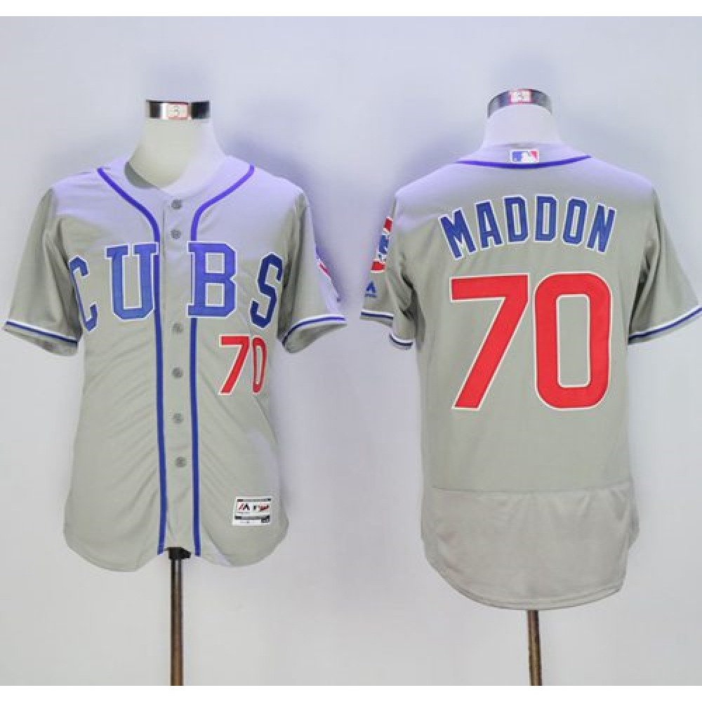 Cubs #70 Joe Maddon Grey Flexbase Authentic Collection Alternate Road Stitched MLB Jersey Cubs #70 Joe Maddon Grey Flexbase Authentic Collection Alternate Road Stitched MLB Jersey