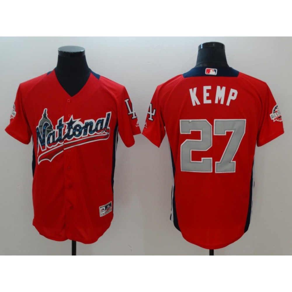 National League #27 Matt Kemp Red 2018 MLB All-Star Game Home Run Derby Jersey National League #27 Matt Kemp Red 2018 MLB All-Star Game Home Run Derby Jersey