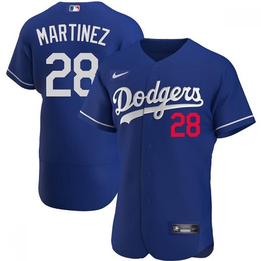 Men's Los Angeles Dodgers #28 J.D. Martinez Blue Flex Base Stitched Baseball Jersey Men's Los Angeles Dodgers #28 J.D. Martinez Blue Flex Base Stitched Baseball Jersey