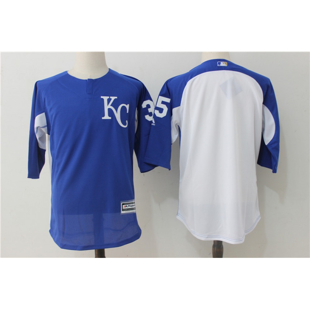 Men's Kansas City Royals #35 Eric Hosmer Royal/White Authentic Collection On-Field 3/4 Sleeve Batting Practice Stitched MLB Jersey Men's Kansas City Royals #35 Eric Hosmer Royal/White Authentic Collection On-Field 3/4 Sleeve Batting Practice Stitched MLB Jersey