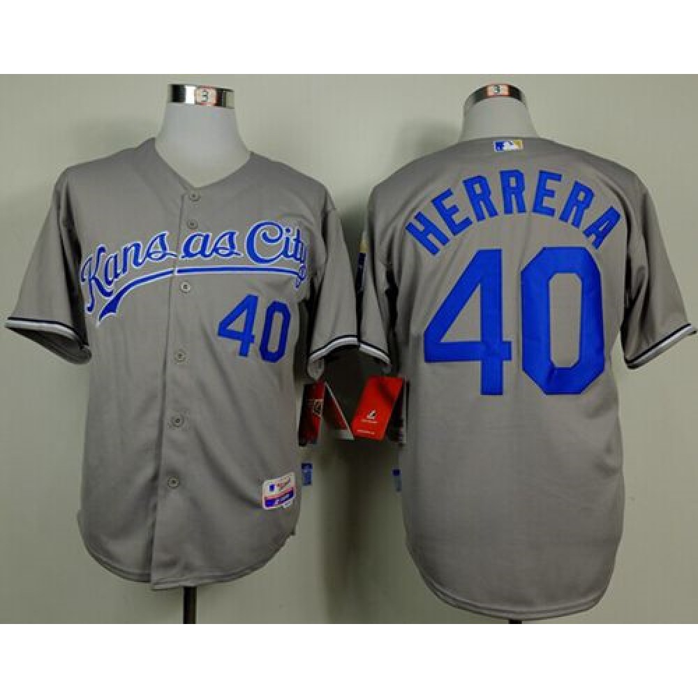 Royals #40 Kelvin Herrera Grey Cool Base Stitched MLB Jersey Royals #40 Kelvin Herrera Grey Cool Base Stitched MLB Jersey