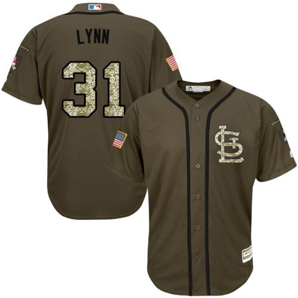 Cardinals #31 Lance Lynn Green Salute to Service Stitched MLB Jersey Cardinals #31 Lance Lynn Green Salute to Service Stitched MLB Jersey
